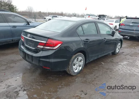 2015 Honda Civic Lx из США, поврежденный, VIN 2HGFB2F54FH558751